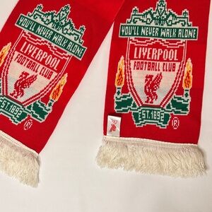Liverpool Football Club Red Crest Scarf You’ll Never Walk Alone